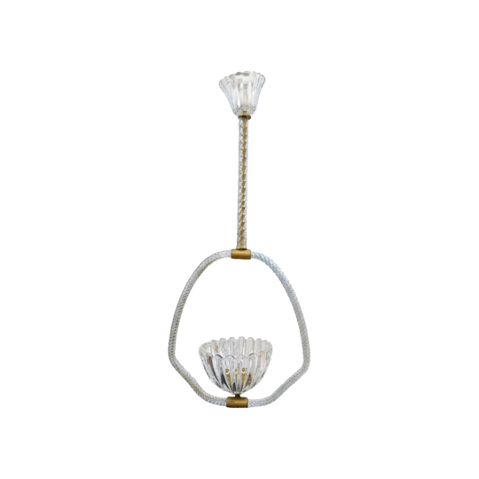 Barovier & Toso Art Deco Murano Pendant