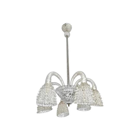 1940s Rostrato Murano Chandelier