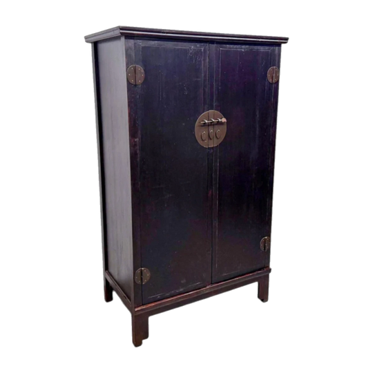 Black Lacquered Wood Cupboard