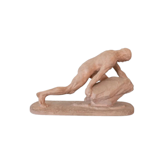 Henri Bargas, Sisyphus, Terracotta Sculpture, c. 1925–1935