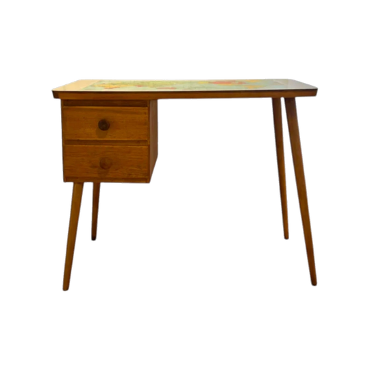 1950’s Child Desk with World Map top
