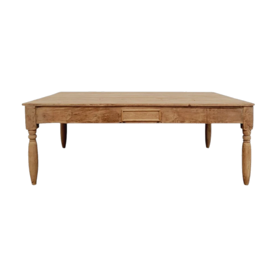 Original Vintage Raw Teak Coffee Table