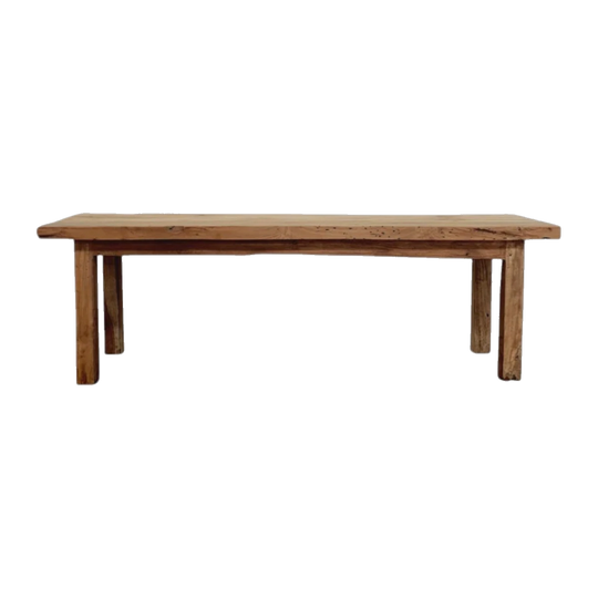 Rustic Recycled Teak Wood Bench
