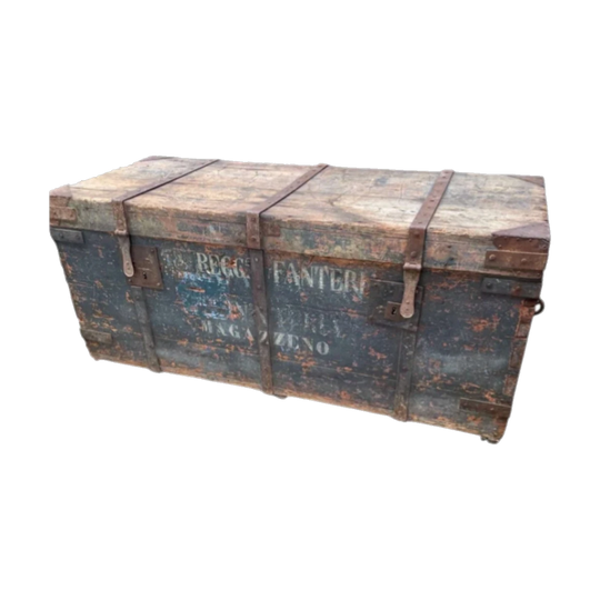 Italian Military Regiment Storage Chest.