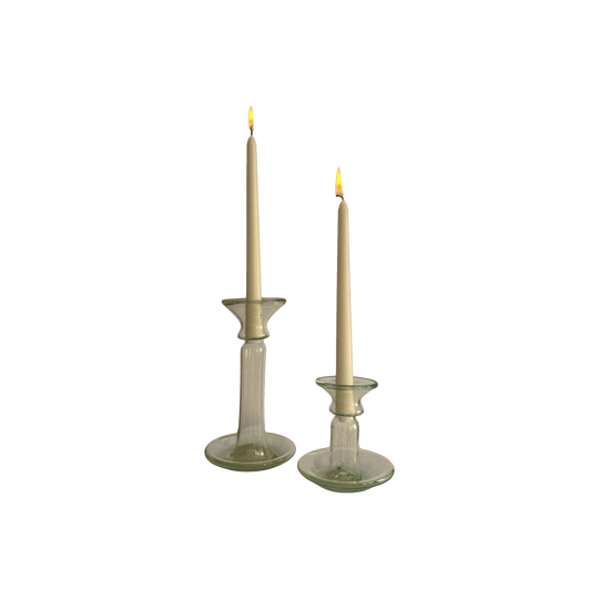 La Soufflerie Parisian glass candleholders - pair