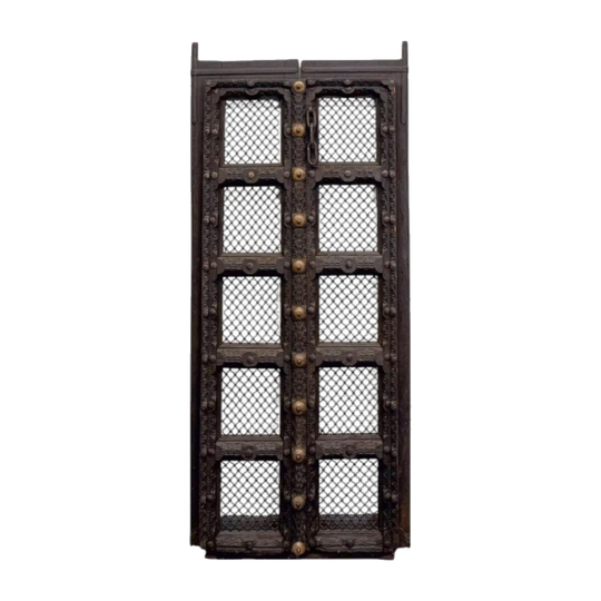 Black Iron Jail Door