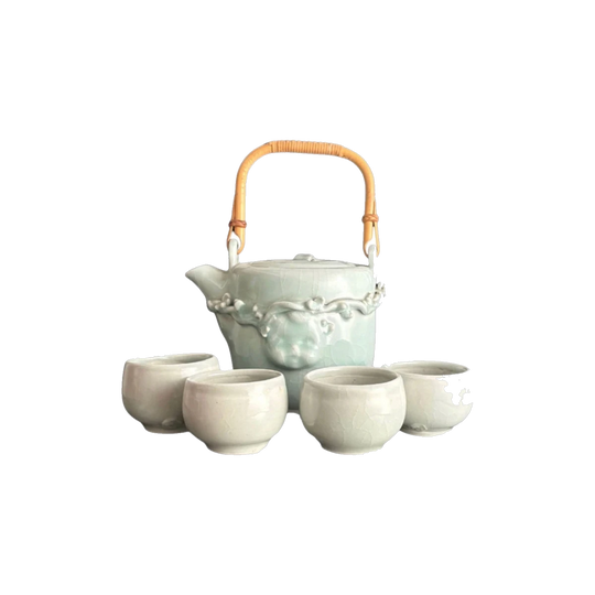 WILLI MICHALSKI (Australian, 1935–2022) A Five-Piece Studio Pottery Tea Service, circa 1980s