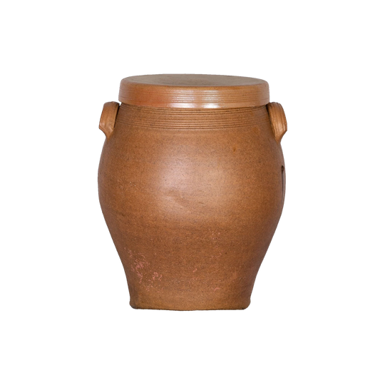 Large antique French earthenware vessel from a collection sourced in Ile sur la Sorgue, Provence