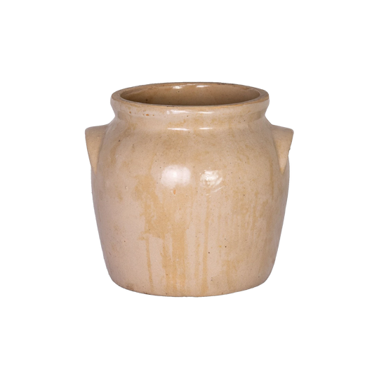 Antique French Taupe Confit Pot from a collection sources in Carpentras, France