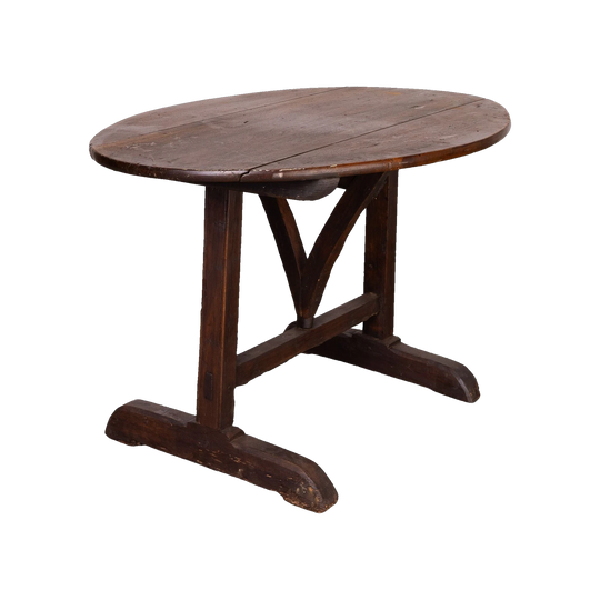 Very old Antique French vigneron wine tasting table from a chateau near Annecy