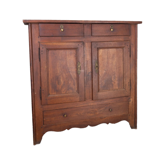 Antique French walnut sideboard from the French Alps