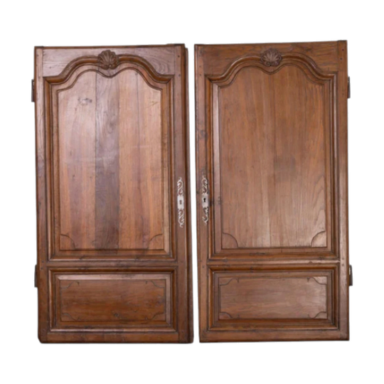 Pair of Antique French Armoire cupboard doors from a collection in Provence