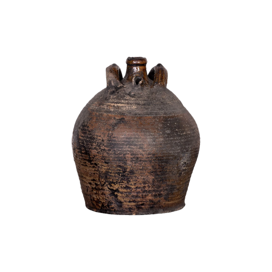 Antique French earthenware vessel from a collection sourced in L’Isle-sur-la-Sorgue Provence