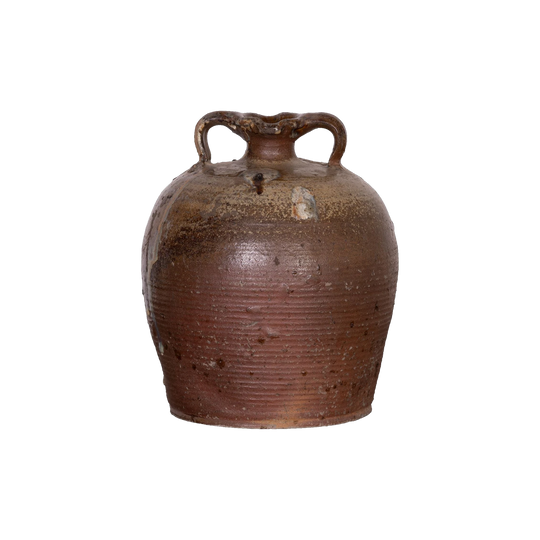 Antique French 19th Century Hand-thrown Terracotta Pot