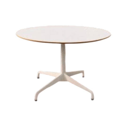 Authentic Eames All-White Dining Table by Herman Miller, 1100 mm