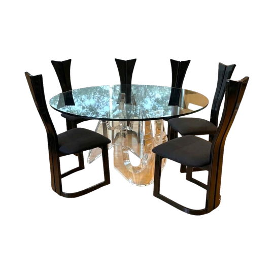 Lion in Frost Dining Table plus 6 chairs