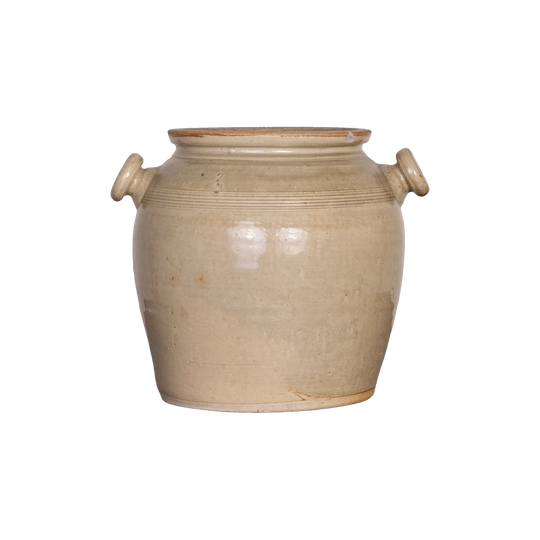 Antique French Taupe Confit Pot from a collection sources in Carpentras, France