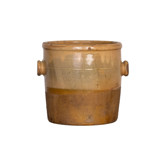 Antique French Earthenware confit pot from Provence