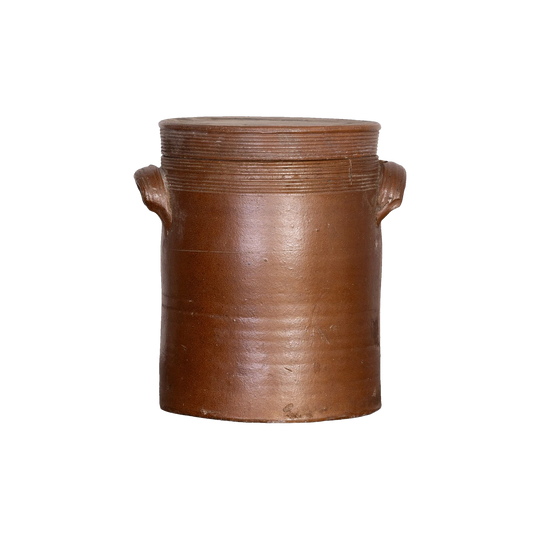 Antique French Earthenware confit pot from Provence
