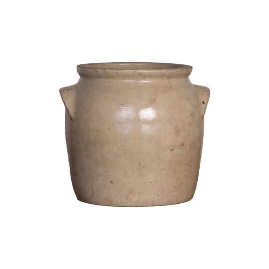 Antique French Taupe Confit Pot from a collection sources in Carpentras, France