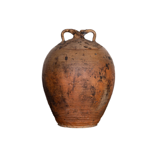 Antique French 19th Century Hand-thrown Terracotta Pot