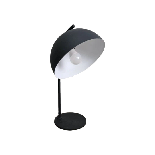 Orion Matte Black Metal Dome Table Lamp