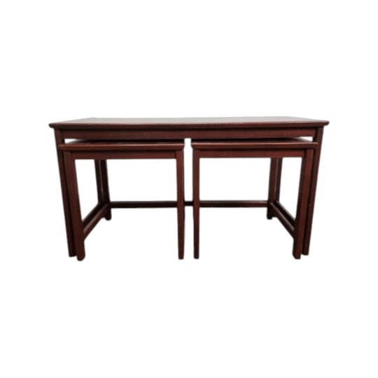 Parker Mid-Century Teak Coffee Table Trio