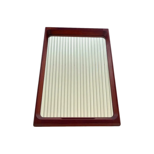 Solid Teak Wall Mirror – Handcrafted