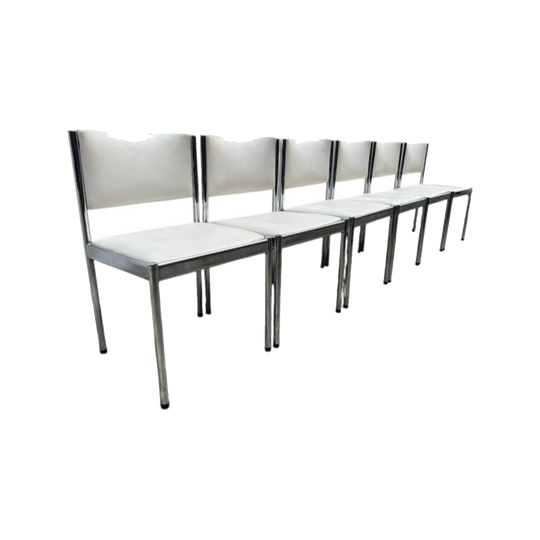 1970s Chrome Dining Chairs by Wallace Furniture