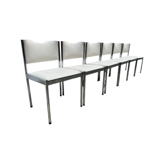 1970s Chrome Dining Chairs by Wallace Furniture