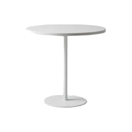 Basile & Evans White Pedestal Side Table