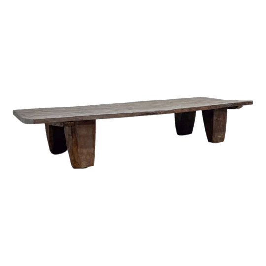 Naga Wooden Bed in Dark Brown Timber