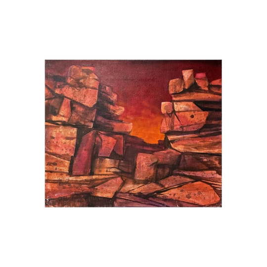 Victor Rubin ‘Rouge Dawn at Grevillea Gorge’ – Acrylic on Linen