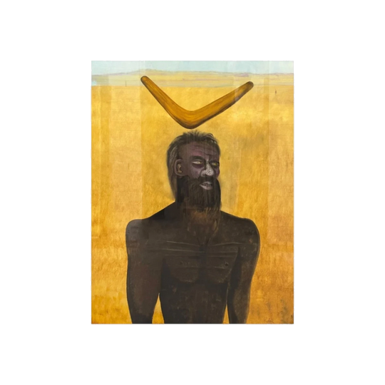Boomerang Magic Man – Painting by Victor Rubin, Beverley Springs Station, NW Kimberley