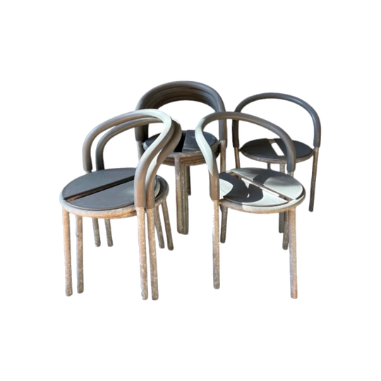 8 Fritz Hansen Pelikan outdoor chairs