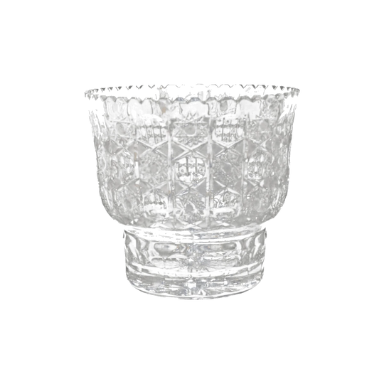 Vintage Crystal Footed Vase