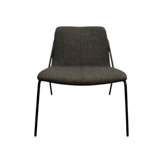 Sling Lounge Chair in Lead Grey Fabric by M.A.D Design | Ex-Showroom