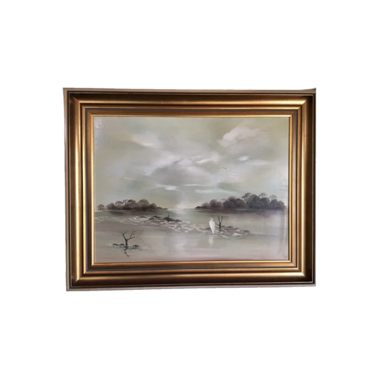 Lucette DaLozzo oil painting - 'Lonely Bird' c.1978