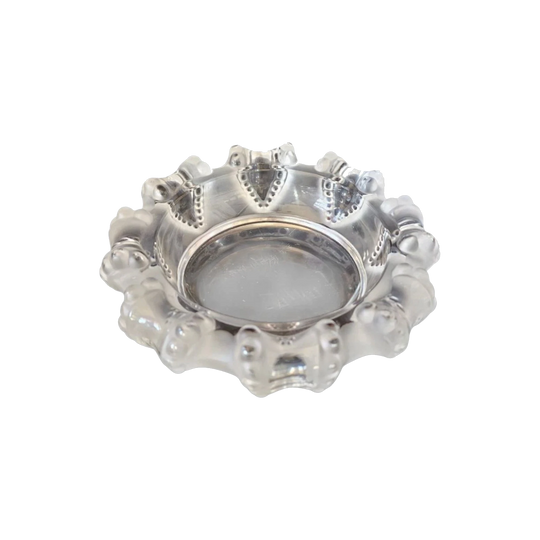 Lalique "Cannes" Octopus Frosted Art Glass Bowl, c.1950 Design by Marc Lalique