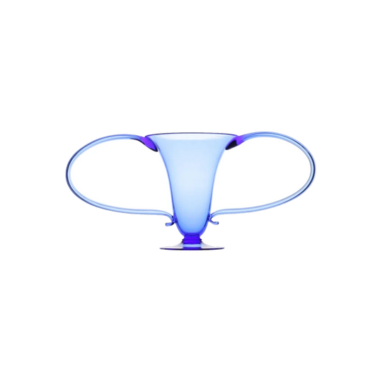 'Libelula' Italian Blue Blown-Glass Vase by Vittorio Zecchin for Venini, Venice, 1920s