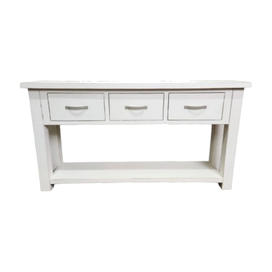 Painted Solid Timber 3-Drawer Sideboard