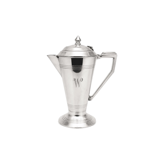 Vintage Art Deco EPNS A1 Silver-Plated Coffee Pot, Stamped Crusader Plate, Monogram W