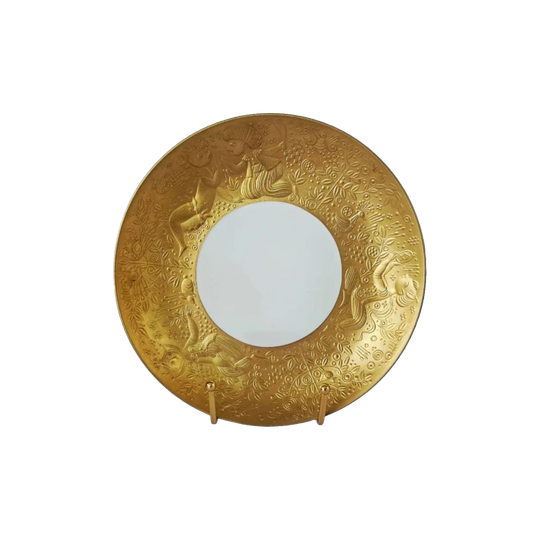 Bjorn Wiinblad for Rosenthal Studio-Linie Magic Flute Gold Porcelain Plate