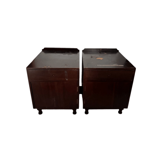 Two Solid Timber MCM Nightstands READY FOR REFURBISHMENT!!