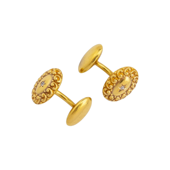 Victorian 14kt Yellow Gold Cufflinks