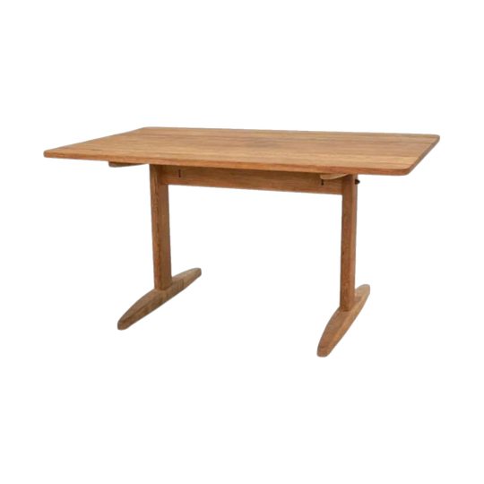1970s Borge Mogensen Shaker Trestle Dining Table for Haarby C.M. Madsen Denmark