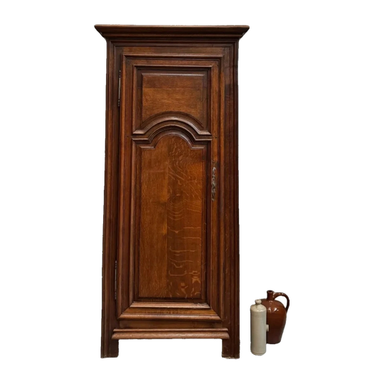 French Early 19th-Century Solid Oak Bonnetiere