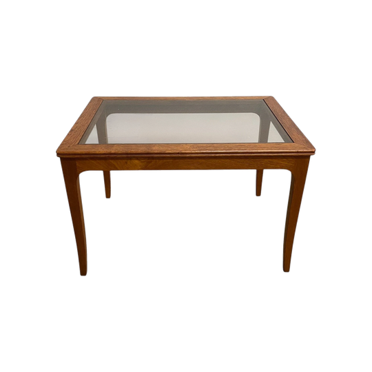 Mid Century Australian Teak And Glass Side Table Or Coffee Table