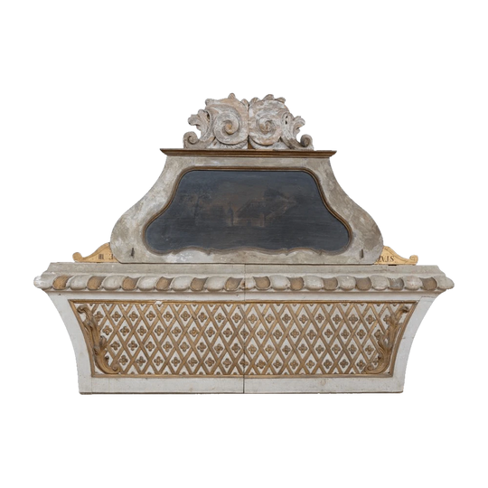 Italian 19th-Century Decorative Panel, Suitable as a Bedhead