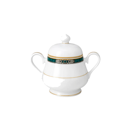 Noritake Legendary Green Sugar Bowl with Lid